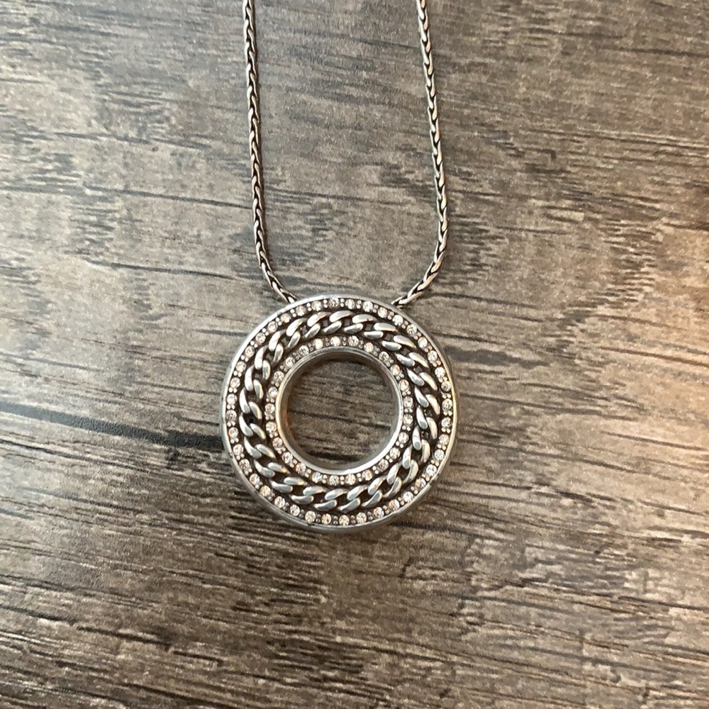 Brighton circle chain link pendant necklace